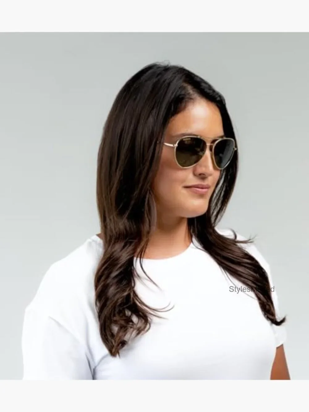 Aviator Sunglasses for Men Women Metal Frame Photochromic Lens